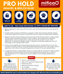 Pro-Hold gravel and mulch glue