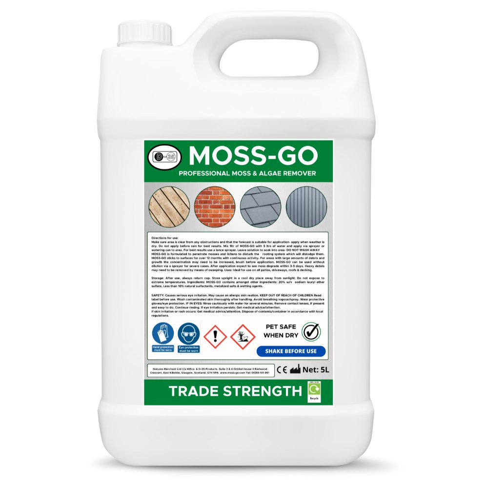 The Patio Cleaning and Black Spot Removal Process with Moss-Go